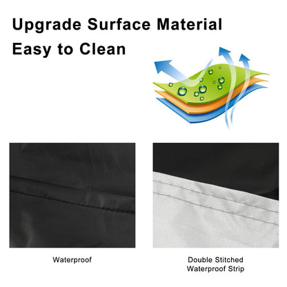 Motorcycle Cover Waterproof Outdoor, Motorbike Cover XL with Storage Bag Indoor Outdoor Snow Dust Sun UV Protection - 96x41x49inch