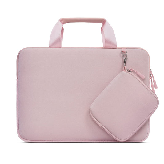 MOSISO Laptop Case 15 inch, Laptop Sleeve Bag Compatible with MacBook Air 15 inch M5 M4 M3 M2 2026-2023, Dell XPS, Neoprene Carrying Computer Bag with Handle&Detachable Small Case, Pink