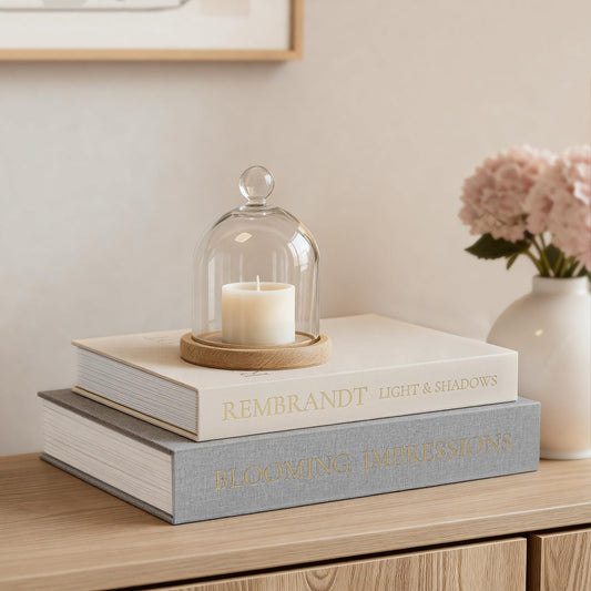 Upgraded Decorative Books for Home Decor - Coffee Table Faux Books for Decoration, Linen Fake Book Storage Box for Entryway, Bookshelf, Modern, Boho, Farmhouse & Neutral Aesthetic Decor