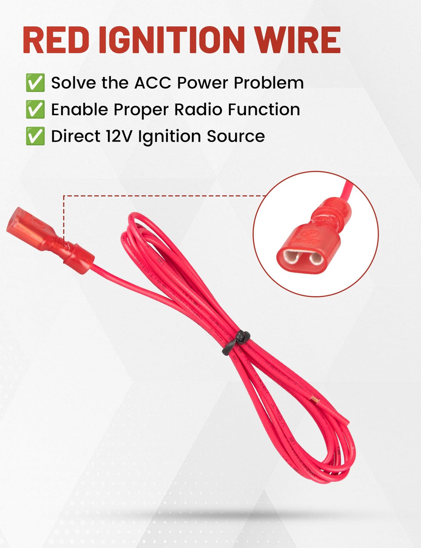 RED WOLF Car Radio Stereo Wire Harness Cable + Antenna Adapter Plug for GMC Chevy Express Savana Buick 2006-2017 Models
