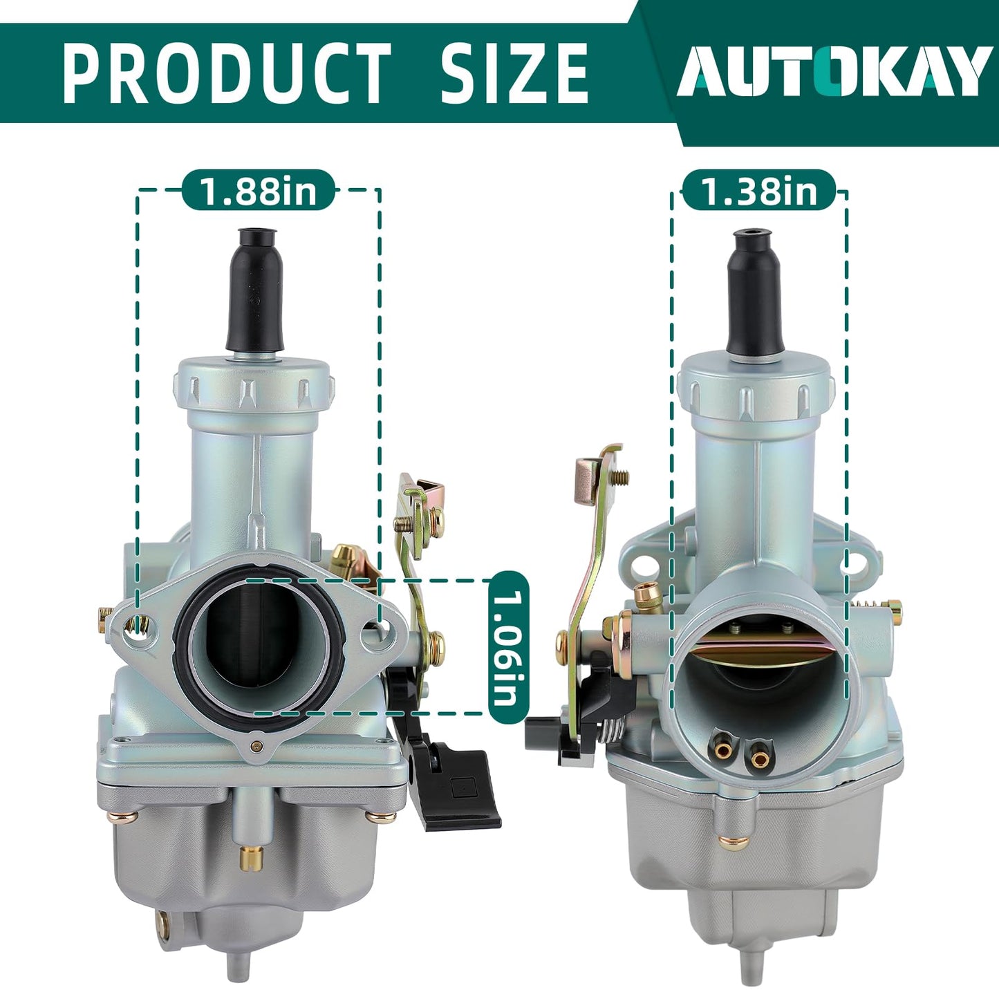 PZ27 Carburetor for 4-Stroke 125cc 150cc 200cc 250cc Go Kart Dirt Bike Taotao Sunl Buyang Coolsport Lifan Kazuma Zongshen Chinese ATV 27mm Carb