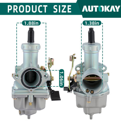 PZ27 Carburetor for 4-Stroke 125cc 150cc 200cc 250cc Go Kart Dirt Bike Taotao Sunl Buyang Coolsport Lifan Kazuma Zongshen Chinese ATV 27mm Carb