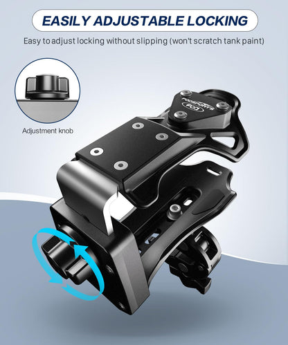 FODSPORTS Motorcycle ATV Cup Holder, Upgraded Motorcycle Drink Holder with 0.5-1.57" Metal Clamp, Universal Water Bottle Holder for Bike Scooter Boat Stroller Golf Push Cart Wheelchair Tractor