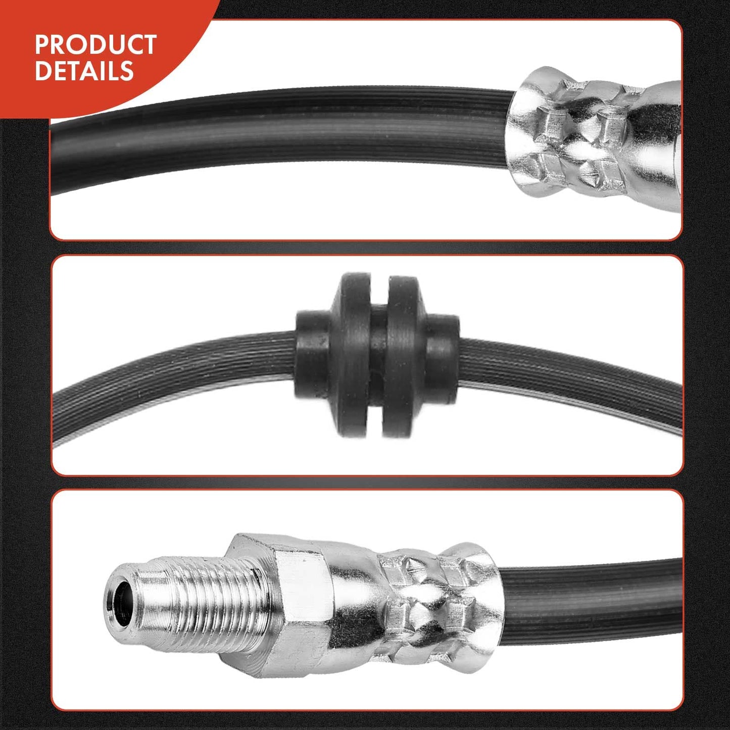 A-Premium Rear Brake Hydraulic Hose Compatible with Mazda 3 2004-2013, 3 Sport 2009-2010 2012