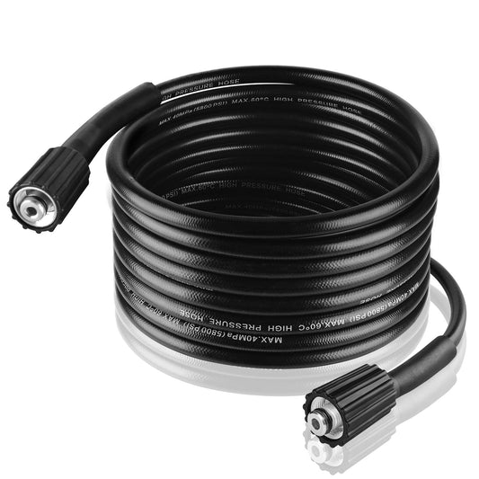Pressure Washer Hose 25 FT×1/4", Kink Resistant Replacement Power Washer Hose, M22-14mm Female Thread, High Pressure Washer Extension Hose for Most Bands, 1500-2500 PSI