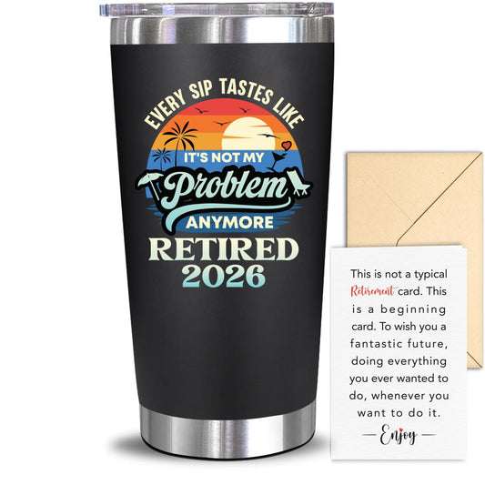 NewEleven Retirement Gift for Women, Men 2026 - Goodbye Present, Going Away Gift, Farewell Gifts for Coworkers from Colleague, Friend, Family - 20 Oz Tumbler