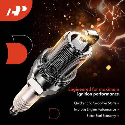 A-Premium Iridium Platinum Spark Plugs Compatible with Mini Cooper 2007-2015, Cooper Countryman 2011-2016, Cooper Paceman 2013-2016, Pack of 4