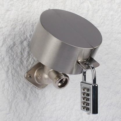 Outdoor Faucet Lock, Stainless Steel Water Spigot Lock, Water Valve Lock, Can be Used as a Circular Door Handle Lock Cover to Prevent Door Handles from Turning and Prevent Water Theft