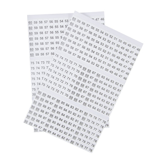 Gardner Bender 42-030 Wire Marker Booklet, 46-90, 10/Ea per Book
