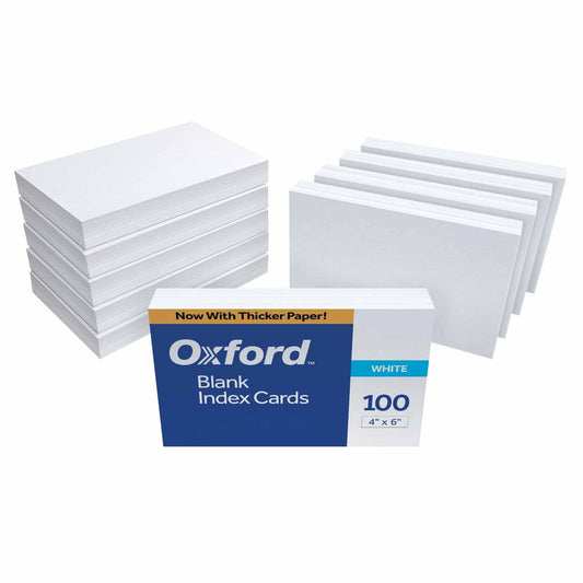 Pendaflex Oxford Blank Index Cards, 4x6 Inches, White, 1000 Cards (40)