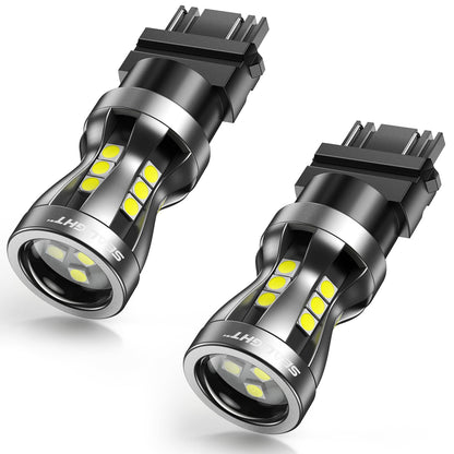 SEALIGHT 3157 LED Bulbs, 6000K 3000Lumens 1300% Brightness Super Super Bright Brake White Lights, 3156 3056 3156 3057 4157 Backup Reverse Lights Reverse Tail Lights Turn Signal Light, Pack of 2