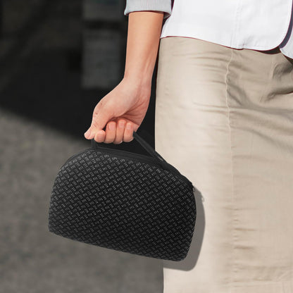 Foldable Gel Seat Cushion of Airy Cooling Gel, Portable Chair Pad for Travel, Honeycomb Seat Cushion for Stadium & Bench, Portable Chair Cushion for Sitting Fatigue Relief (0.9-Inch Thick, Black)