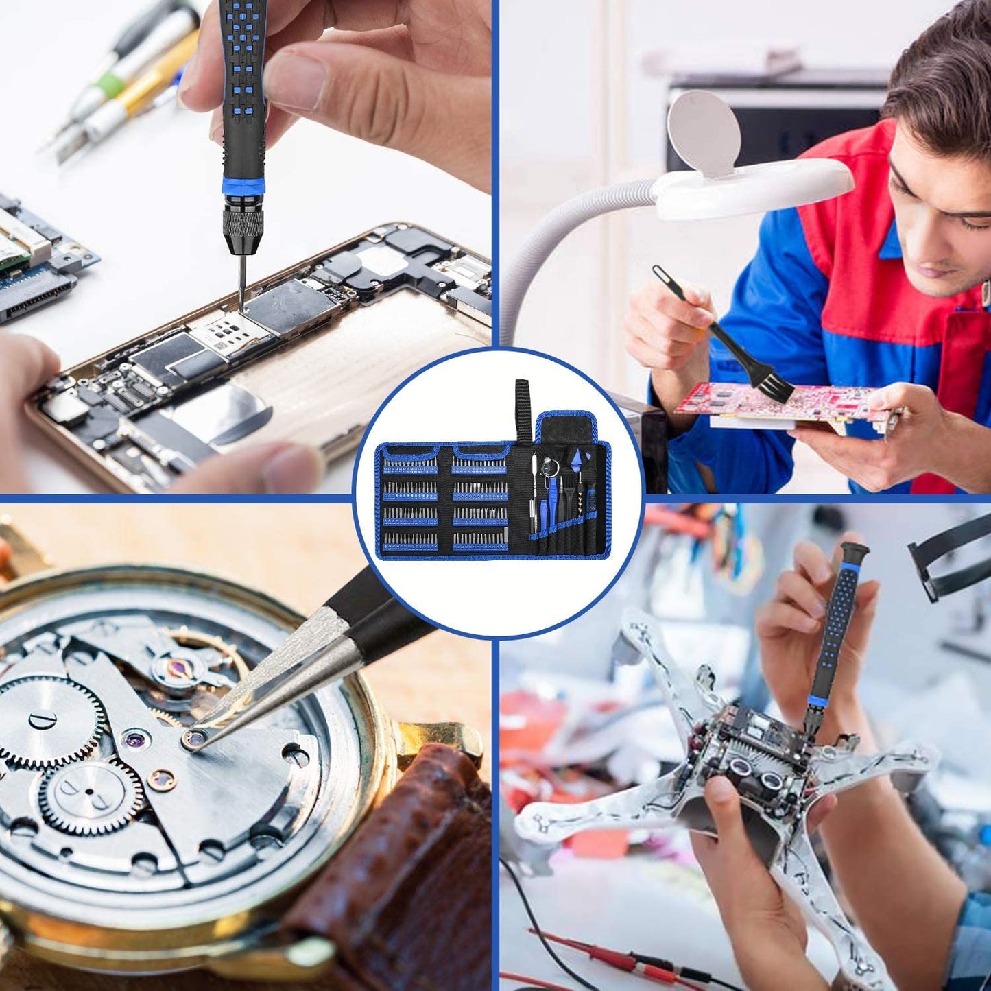 Pardarsey 170 in 1 Multifunction Precision Screwdriver Kit Magnetic Driver Kit with Flexible Shaft, Extension Rod Compatible for Mobile Phone, Game Console, Tablet, Recreational Machines