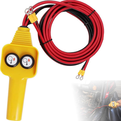 Winch Control Handle, Winch Wired Controller Hand Control Assembly Push Button Style 12V for Capstan 1500lbs‑5000lbs, Yellow by Swess