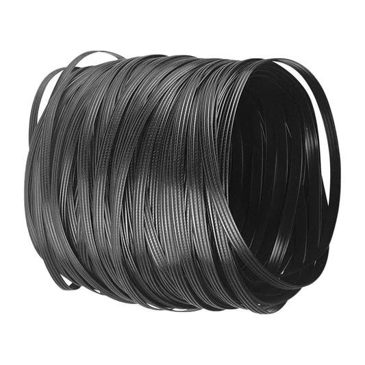 Eagles Wicker Repair Kit, 230Ft/70m Synthetic Rattan Repair Material Waterproof Flat Ribbon for Garden Patio Furniture and Rattan Chair Sofa Basket(8mm W x1.2mm THK)-Black Stripes