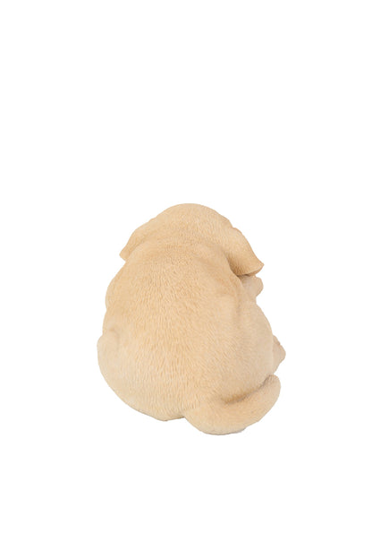 Sleeping Yellow Labrador Retriever Puppy Figurine