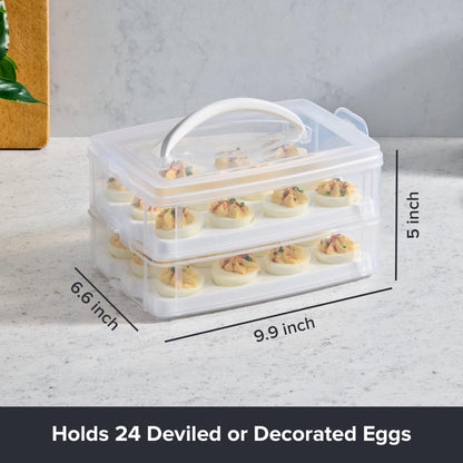 Snapware Snap 'N Stack Food Egg 2 Layer,