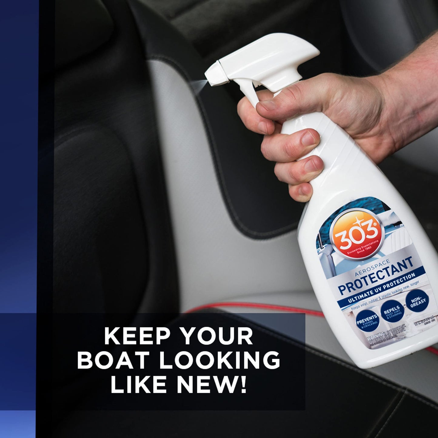 303 Marine Aerospace Protectant - Ultimate UV Protection - Keeps Vinyl, Rubber, and Plastic Looking New, Longer, 16 fl. oz. (30340CSR)