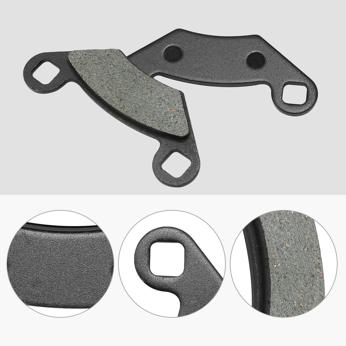 Hoypeyfiy Brake Pad Kit for Polaris Sportsman 570 2014-2020 Replaces Part # 2202412 1911171 2203628