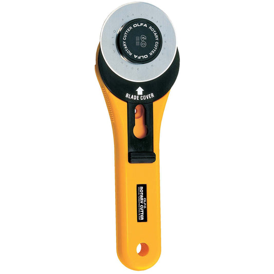 Olfa 9653 RTY-3/G 60mm Straight Handle Rotary Cutter,Yellow