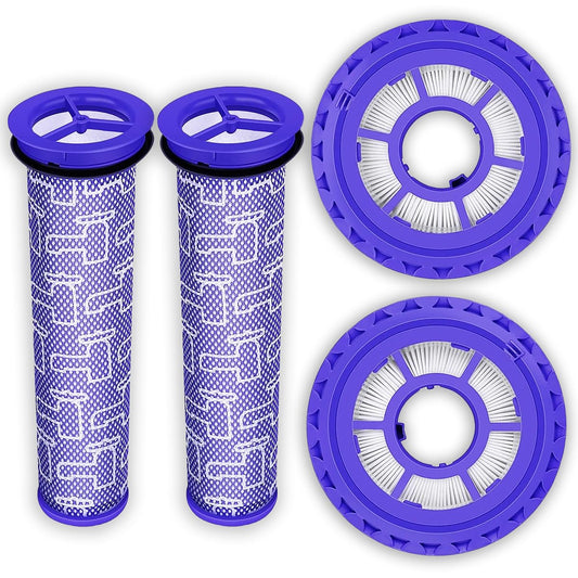 2 Pack Post & Pre Filters Replacement for Dyson DC41 DC65 DC66 UP13 UP20 UP30 Animal Ball Vacuum, Multi Floor, Compare to Part 920769-01 & 920640-01
