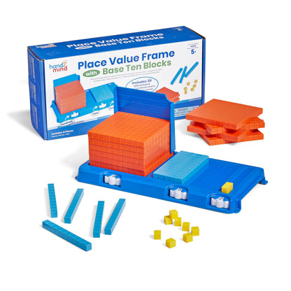hand2mind Place Value Frame with Base Ten Blocks
