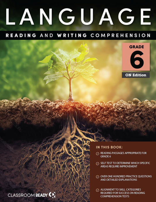 Classroom Ready ON English Language Reading & Writing Comprehension Ontario Grade 6 Workbook & Study Guide!