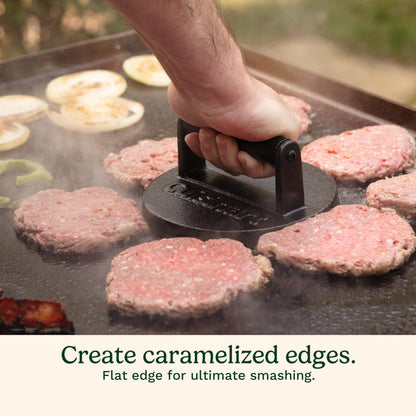 Cuisinart Smash Burger Press, Cast Iron, Heat Resistant Handle (CISB-111C)