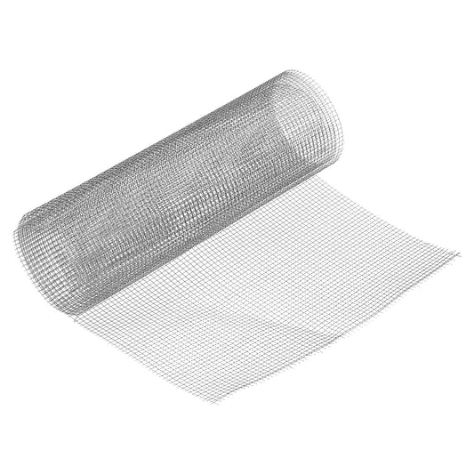 PATIKIL 304 Stainless Steel Wire Mesh Screen, 6 Mesh Woven Air Vent Filter Mesh Hard and Heat Resisting Hole Fill for Cage Garden Window 11.8 x 39inch (30 x 100cm)