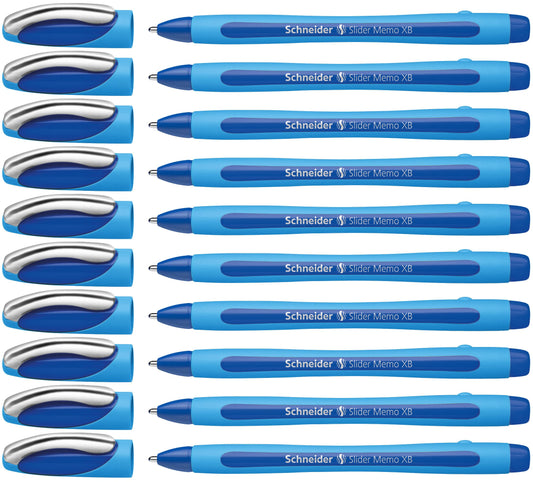 Schneider Slider Memo XB Ballpoint Pen (Box of 10) (Blue)