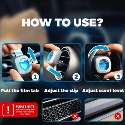 Air Jungles New Car Scent Car Air Freshener Clip, 6 Car Freshener Vent Clips, 4ml Each, Long Lasting Air Freshener for Car, Up to 180 Days Car Refresher Odor Eliminator