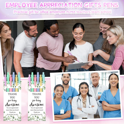 84 Pcs Inspirational Gifts Include Motivational Ballpoint Pens with Thank You Gift Boxes Appreciation Gifts for Coworkers Employee Colleagues Volunteer Teacher Nurse Back to School End of Year Gift