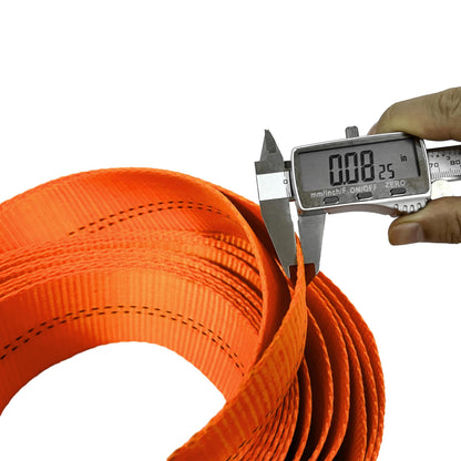 HFS (R) Tree Saver, Winch Strap, Tow Strap 30,000 Pound Capacity (Orange, 3INCHX8FT)