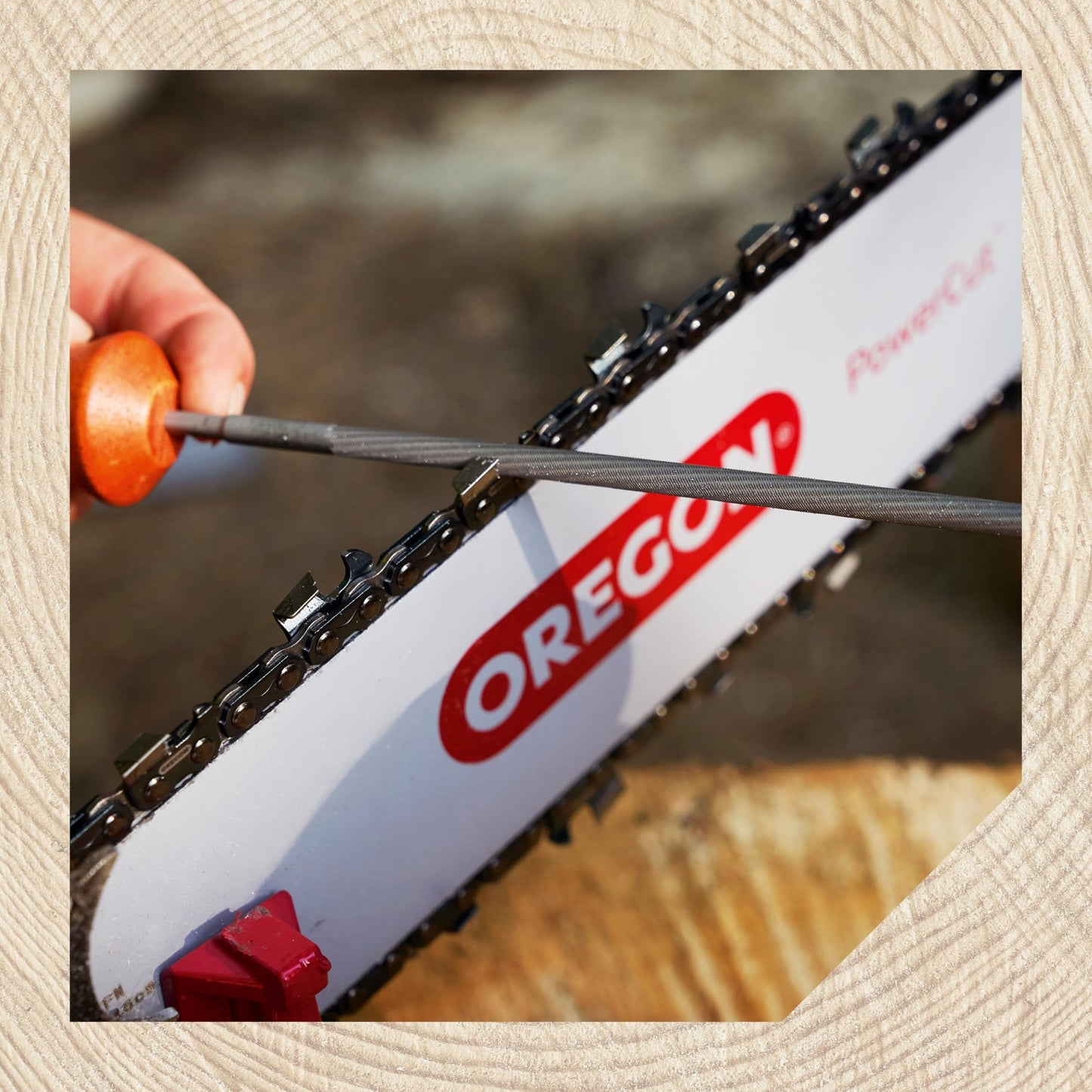 Oregon 7/32-Inch (5.5 mm) Professional Round Chainsaw Chain Sharpening Files for 3/8-Inch, .404-Inch Saw Chains, 12 Pack (70502)