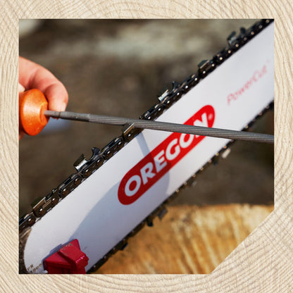 Oregon 7/32-Inch (5.5 mm) Professional Round Chainsaw Chain Sharpening Files for 3/8-Inch, .404-Inch Saw Chains, 12 Pack (70502)
