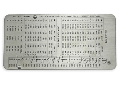 RIVERWELD Pipe Pit Welding Gauge Gage Test Ulnar Welder Inspection Range is 0 to 1/2" in 1/64" & .010 Increments Inch