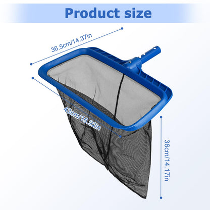 KINFAVOU Pool Skimmer Net, Fine Mesh Pool Leaf Net with Durable Deep Net, Larger Capacity Leaf Skimmer Net for Pool Cleaning, Debris Pickup Removal, Easy Scoop Edge (Without Pole)