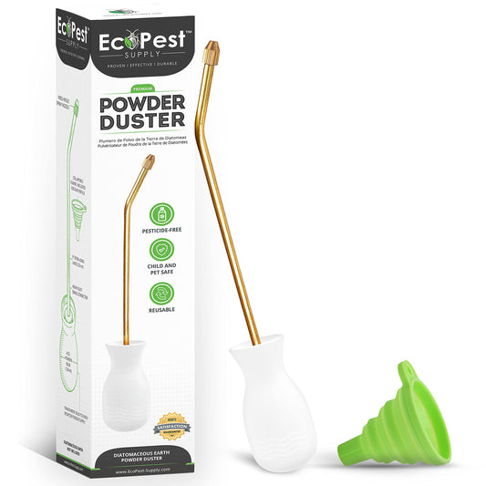 Pest Control Powder Duster | Diatomaceous Earth Bulb Duster, Sprayer, and Applicator | Perfect for Organic Gardening and Eco-Friendly Treatment for Bed Bugs, Fleas, Ants, and Other Pests