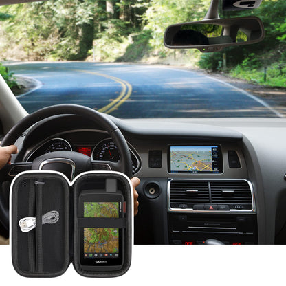 Elonbo Carrying Case for Garmin Montana 700i / 700 / 750i Handheld GPS, Handheld Satellite Communicator Travel Holder, Extra Mesh Pocket Fits USB Cable, Black.