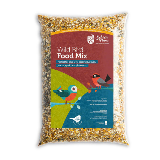 Schoen Farms Wild Bird Seed Food Mix – 2.27 kg Bag – Classic Seed Blend for Finches, Cardinals, Chickadees & Sparrows – Canadian Grown Bird Feed
