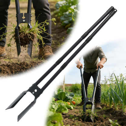 Post Hole Digger,54 Inch Heavy Duty Metal Hole Digger Tool for Digging,Grey Manual Tool for Transplant, Camping,Gardening.