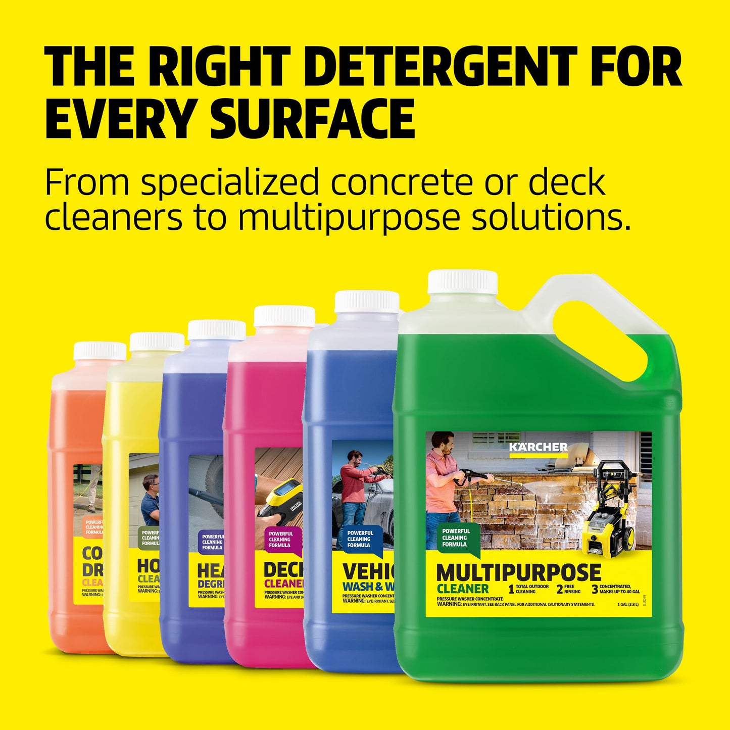 Kärcher Multi-Purpose Cleaning Pressure Power Washer Detergent Soap, 1 Gallon