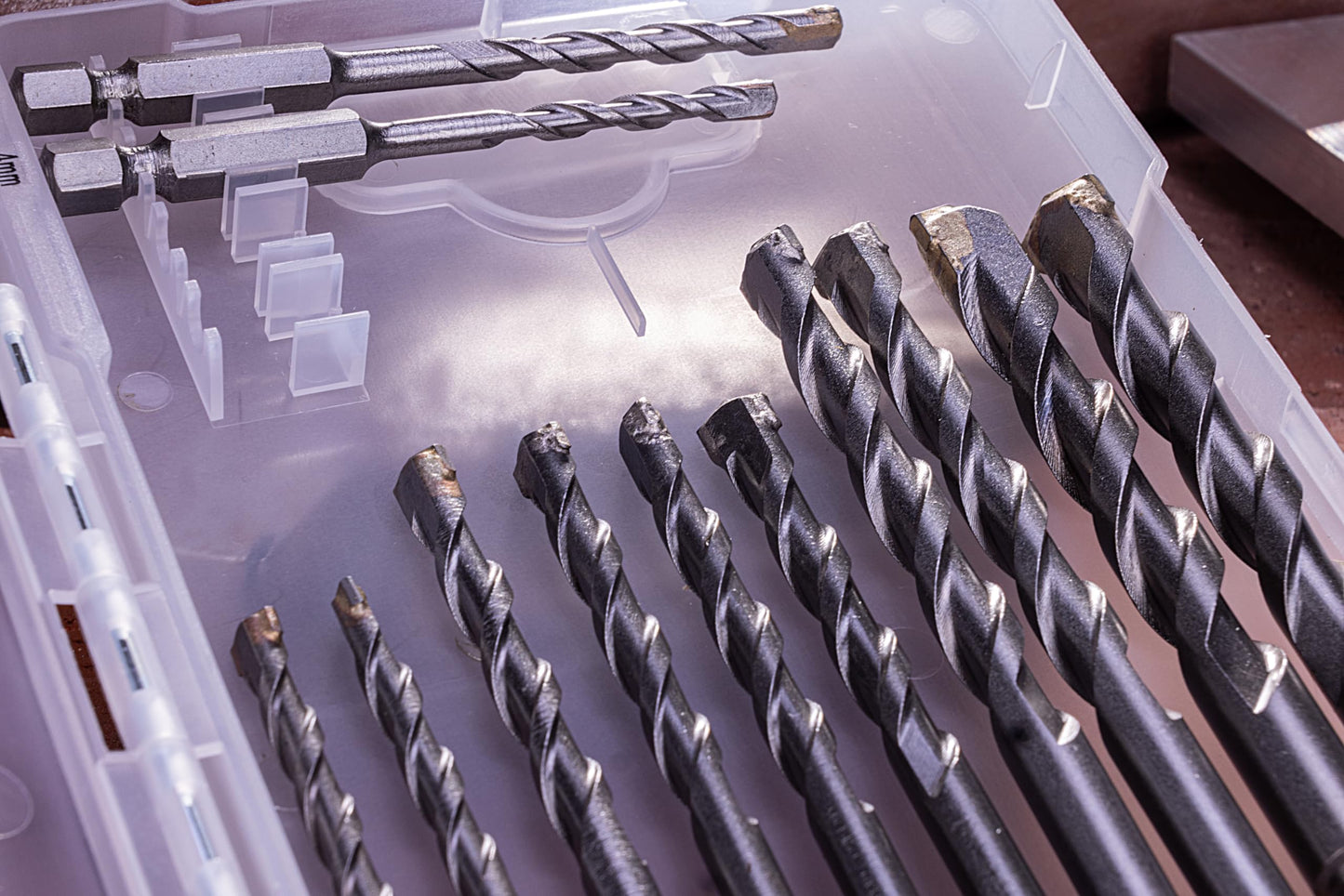 NordWolf 12-Piece Metric Masonry Drill Bit Set with 1/4" Hex Shank, Carbide Tipped for Concrete, Brick, Block & Stone, Sizes 4 to 10mm in Storage Case