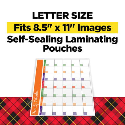 Scotch® Self-Sealing Laminating Pouches LS854-10G, Gloss Finish, Letter Size (Pack of 10)