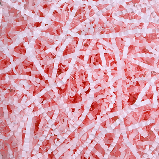 Raissily 1.5LB/700g Crinkle Cut Paper Shred Filler, Packing Grass Cushion Paper for Christmas Wedding Birthday Anniversary Valentine's Day Confetti Box Filling Wrapping Gift Decoration - Light Pink