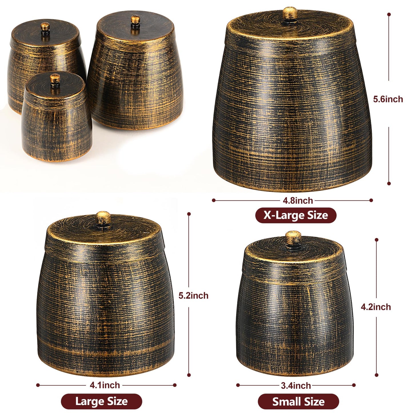 Cigar Ashtray with Lid for Outdoors Outside Patio Home Retro Decor,Large Holder Ashtray Windproof,Cigar Accessories Gifts for Men Dad Husband Boyfriend (X-Large)