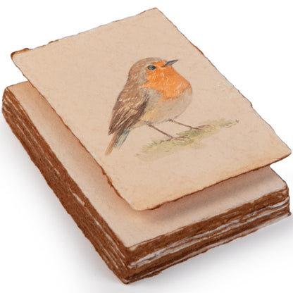 Wanderings Handmade Antique Deckle Edge Blank Cards - 4"x6" - 10.5x15cm Package of 50 - Mixed Media Cards for Announcements Invitations Crafts - Thick 150 GSM Recycled Paper