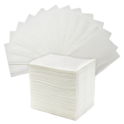 Disposable Dental Bibs 13"x18"（125Pack） - 3 Ply Waterproof Tattoo Bib Sheet for Patients - Dentist or Medical Tray Cover and Nail Table Cover Supplies (White)