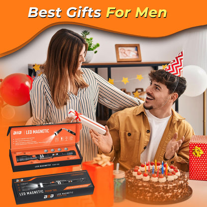 BIIB Gifts for Men, LED Magnetic Pickup Tools Birthday Gifts for Men, Mens Gifts for Him Dad Husband Grandpa, Fathers Day Dad Gift from Daughter, Wife, Cool Gadgets Tools, Fathers Day Gift Ideas