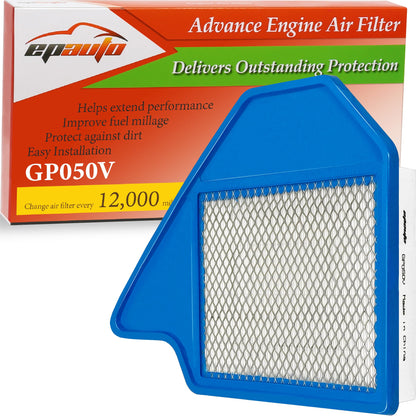 EPAuto GP050V (CA11050) Engine Air Filter, Replacement for Dodge Grand Caravan (2011–2020), Chrysler Town & Country (2011–2016), Volkswagen Routan (2011–2014), RAM C/V (2012–2015)